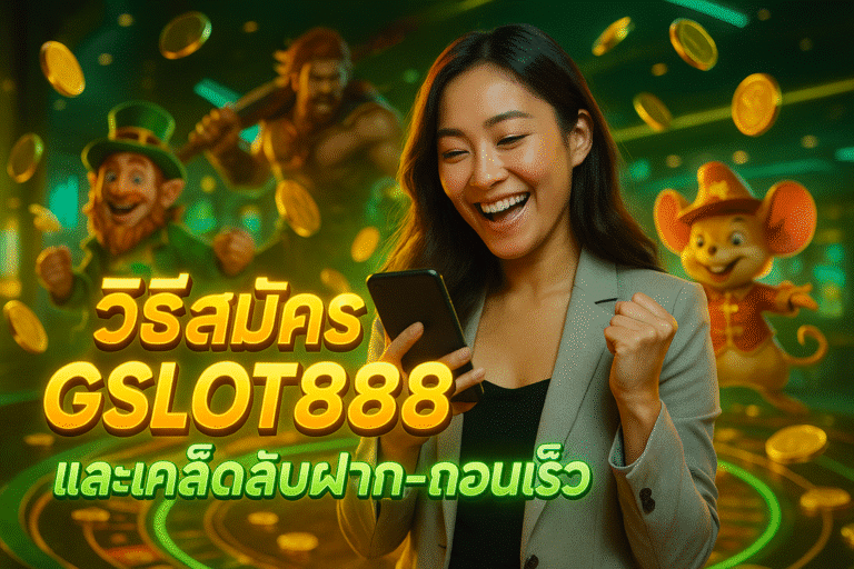 วิธีสมัคร GSLOT888 และเคล็ดลับฝาก-ถอนเร็ว