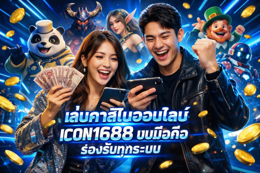 เล่นคาสิโนออนไลน์ ICON1688 บนมือถือ รองรับทุกระบบ