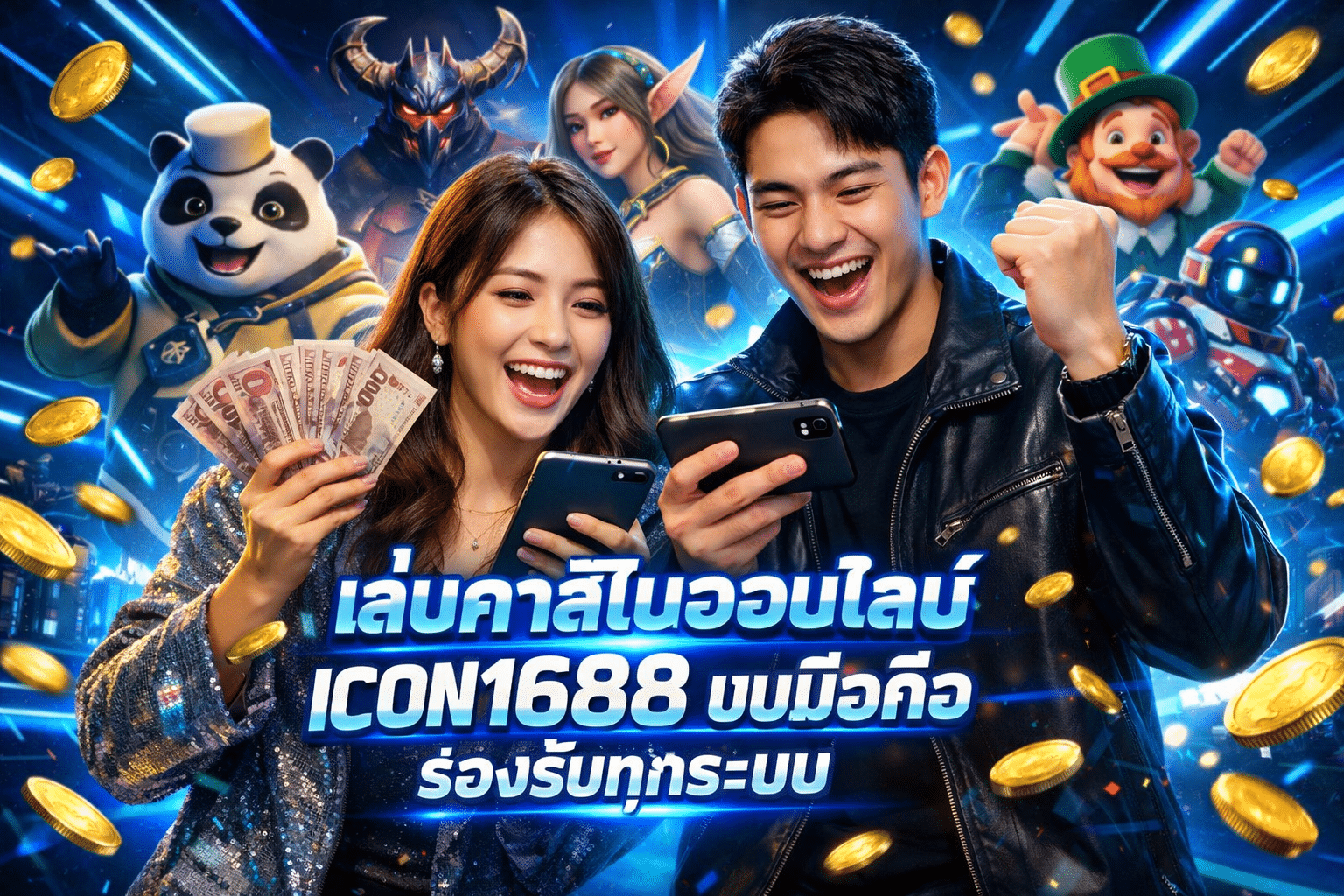 เล่นคาสิโนออนไลน์ ICON1688 บนมือถือ รองรับทุกระบบ